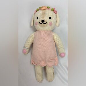Cuddle and Kind Charlotte Girl Dog Flower Handmade Plush Stuffed Animal 12”